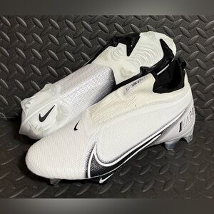 Mens Nike Athletic Football Cleats‎ White Black Size 14.5